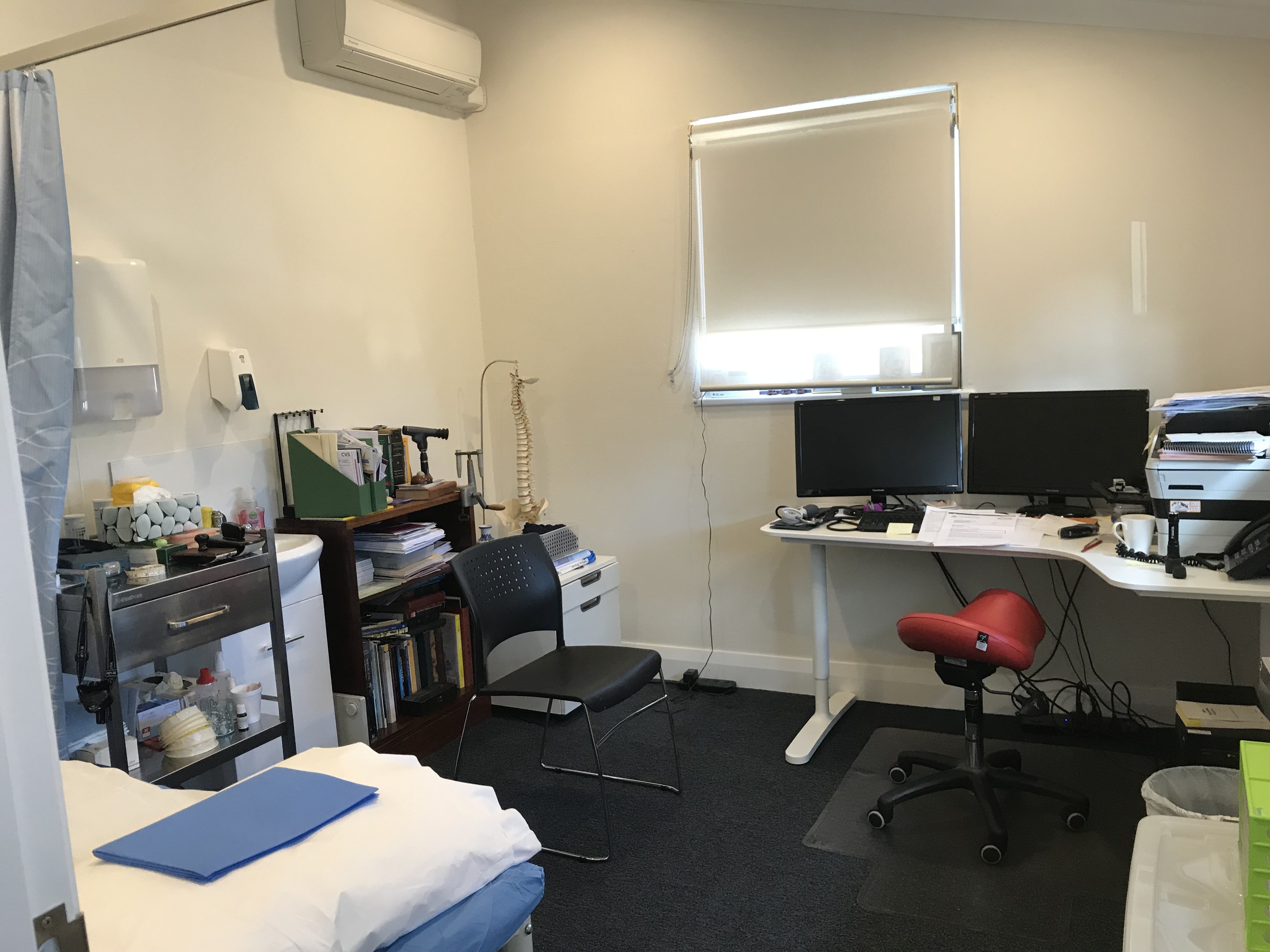 Practice waiting room